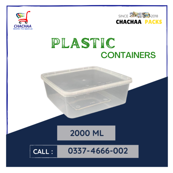 2000ml Plastic Container