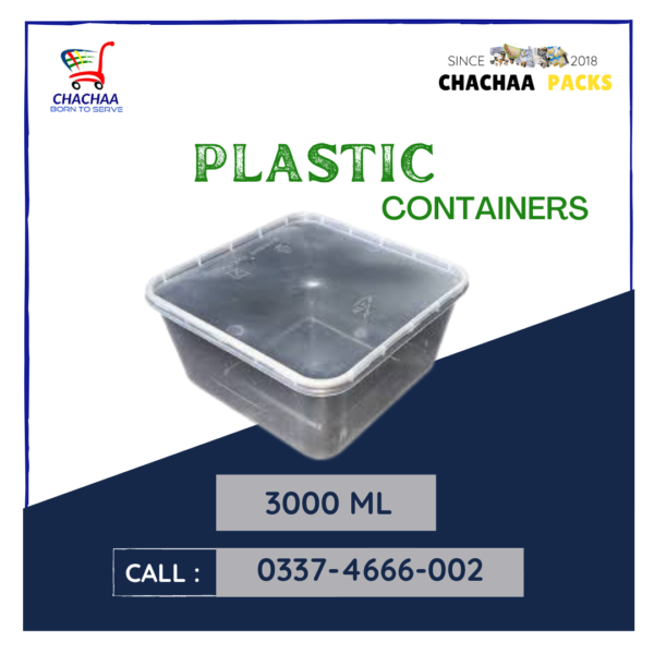 3000ml Plastic Container